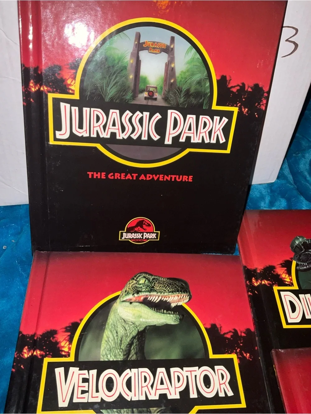Vintage 1993 Jurassic Park Hardcover Book Lot (Set of 5) – New Rare volumes 3-8